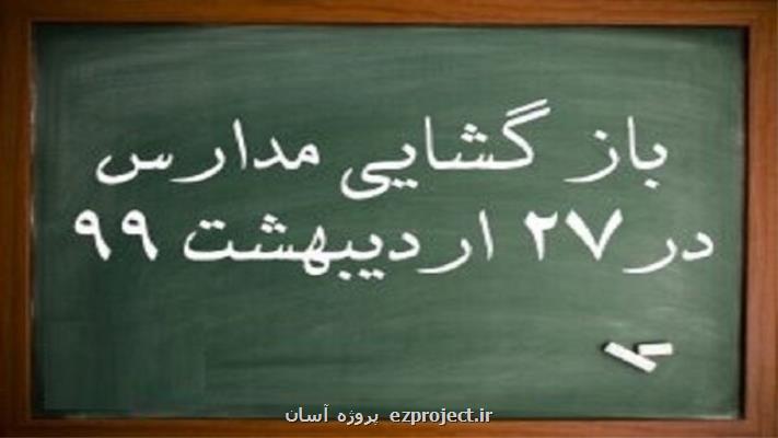 مدارس با رعایت پروتكل بهداشتی امروز بازگشایی شد